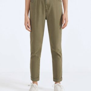 Trousers with elastic waistband