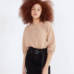 Round neck sweatshirt