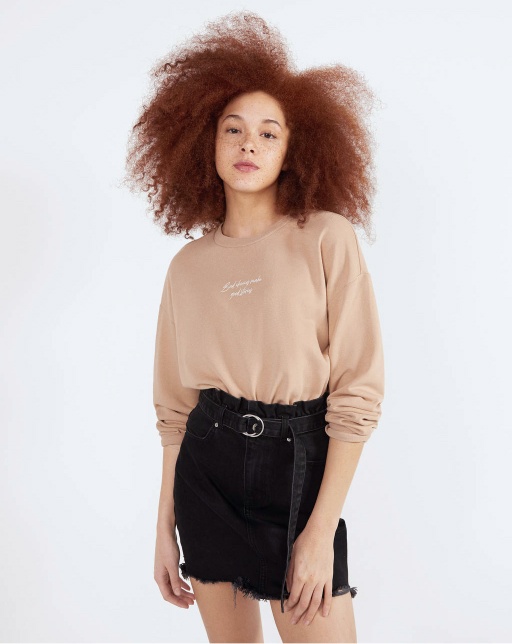 Round neck sweatshirt